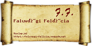 Faluvégi Felícia névjegykártya